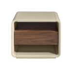 Прикроватная тумбочка 7134/MB2202NS из ореха и лакированного МДФ