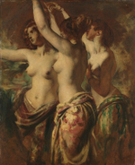 Уильям Этти. Три грации (The Three Graces). 57.2 x 47.6. Нью-Йорк, музей Метрополитен.