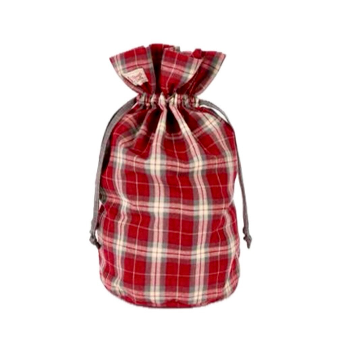 Мешок декоративный "Бонни", красная клетка