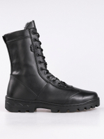 Зимние берцы с нат. мехом 5023-03 ЧЕРНЫЙ