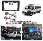 Магнитола для Citroen Jumper, Fiat Ducato, Peugeot Boxer 2006-2022 - Carmedia SF-9990 (кнопки и крутилки), Android 12, TS10,  CarPlay, 4G SIM-слот