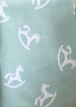 Одеяло х/б байк. детское арт.57-8ЕТЖ разм.100*140 Премиум (льдистый лошадки)