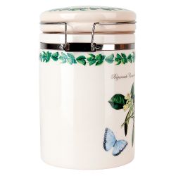 Банка для сыпучих продуктов(клипс)" " 15х10х16см v=800мл (керамика) (подарочная упаковка)