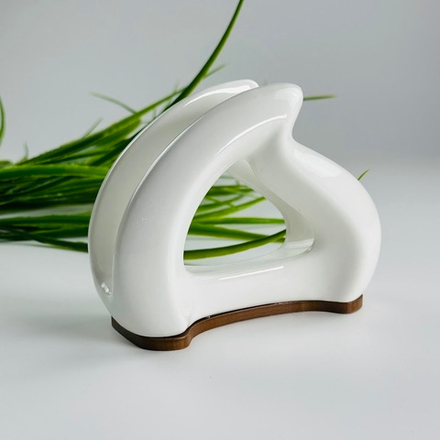 Lenardi 235-042 Салфетница12х10х5,5см TROPICAL в под.уп.(х36)Фарфор