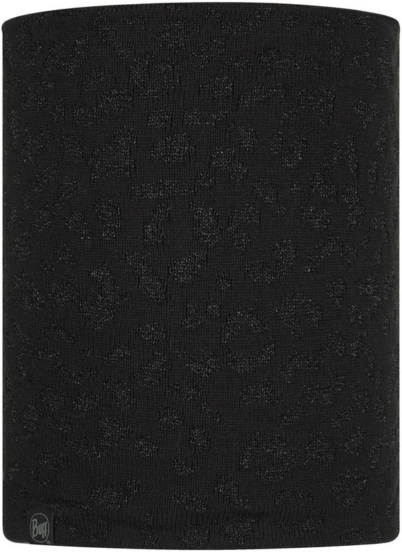 Вязаный шарф-труба с флисом детский Buff Neckwarmer Knitted Polar New Alisa Black Фото 1