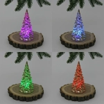 Сувенир с подсветкой «Волшебная красавица» 12 см, Золото (работает от батареек LR44*3)