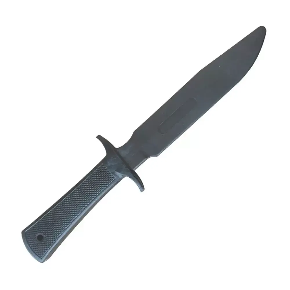 Нож тренировочный 2Т односторонний мягкий, Black