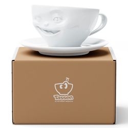 Чайная пара Winking, 200 мл, белая