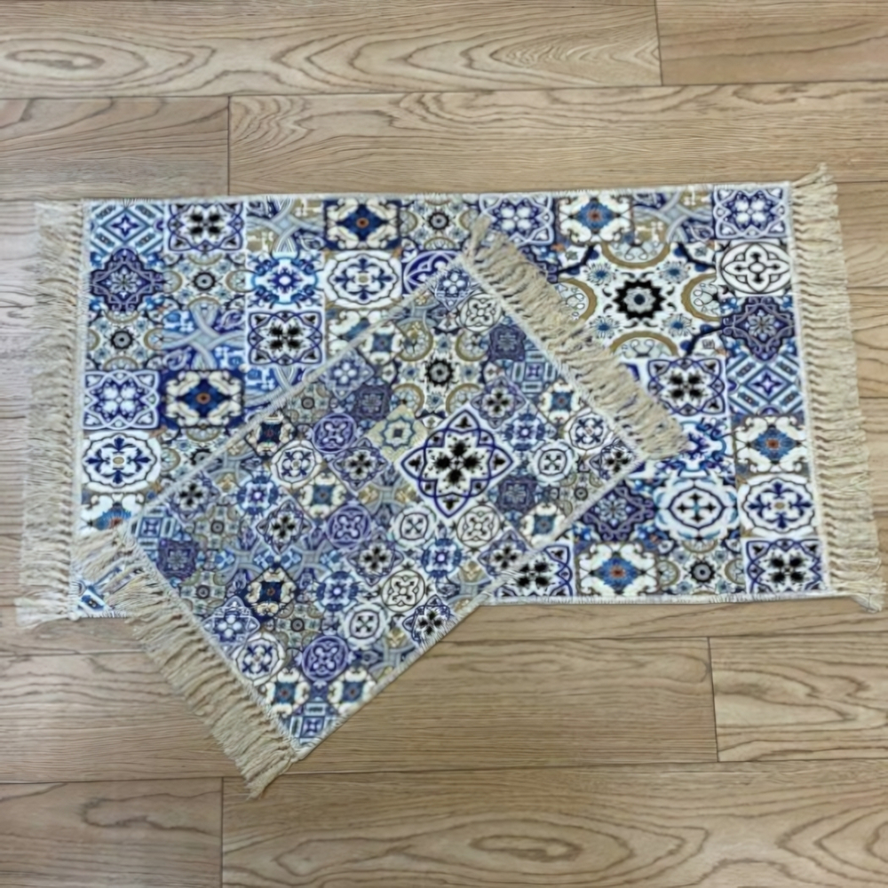 Набор ковриков DECORATIVE цифровая печать с бахромой 60*100+40*60 deco 6560v