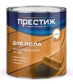 Эмаль для пола ПРЕСТИЖ ПФ-266, глянцевая, золотисто-коричневая 1,9кг