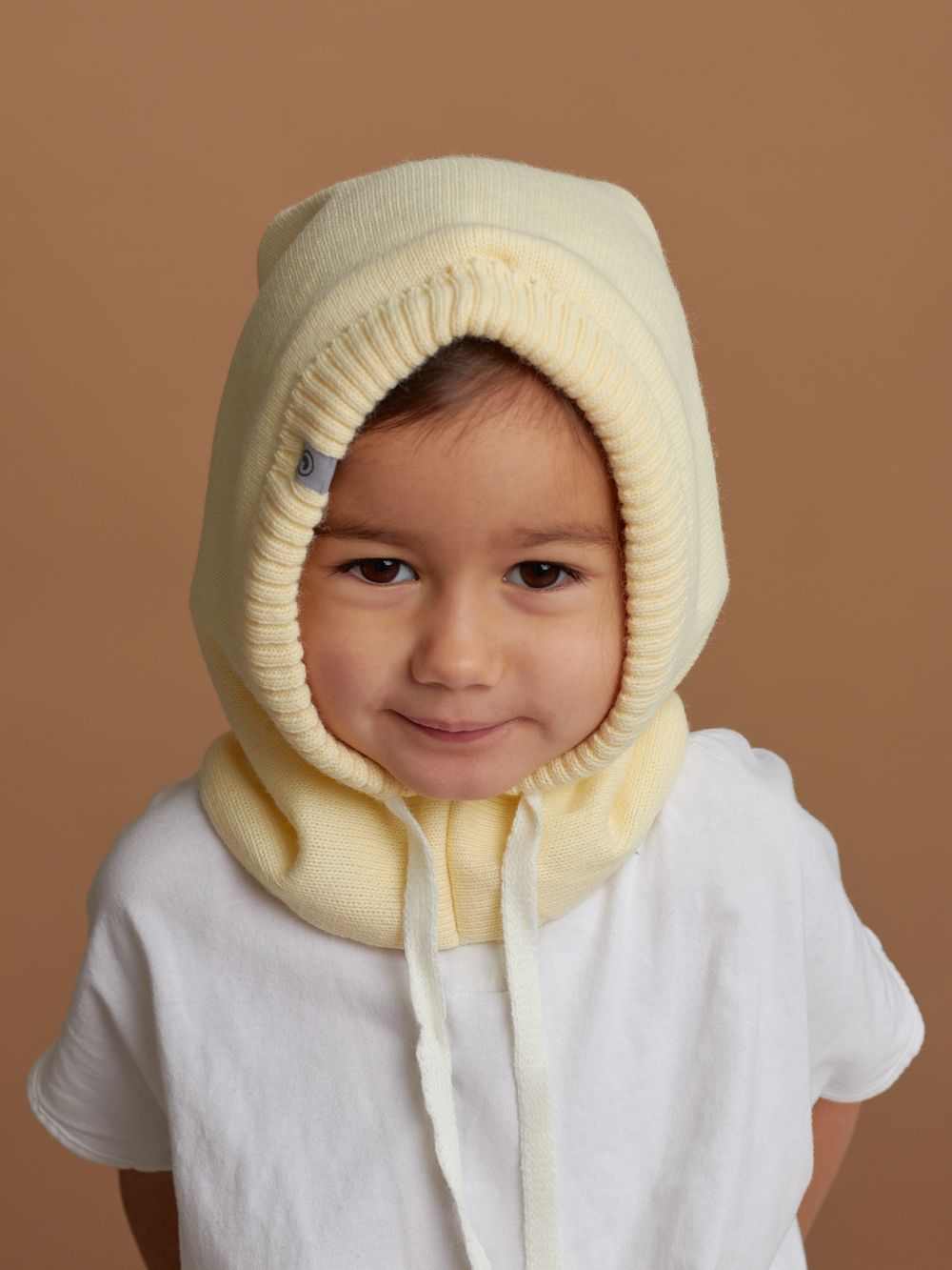 Капор вязаный утепленный ЭЛЬФ (Груша)