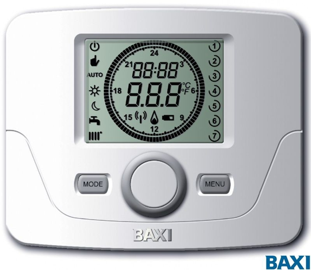 Датчик комнатной температуры с таймером для котлов LUNA Duo-tec+, NUVOLA Duo-tec+ и Duo-tec Compact. (7104336-)