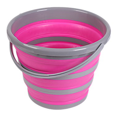 Ведро складное Большое Пластик без крышки 30х24см цвет в Ассортимене