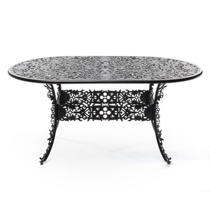 Обеденный стол Aluminium Oval Black 18688 NER