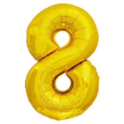 Цифра 8 "Золотой" (34''/86 см)