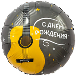 Шар Фольгированный С Гитара (Черный)
