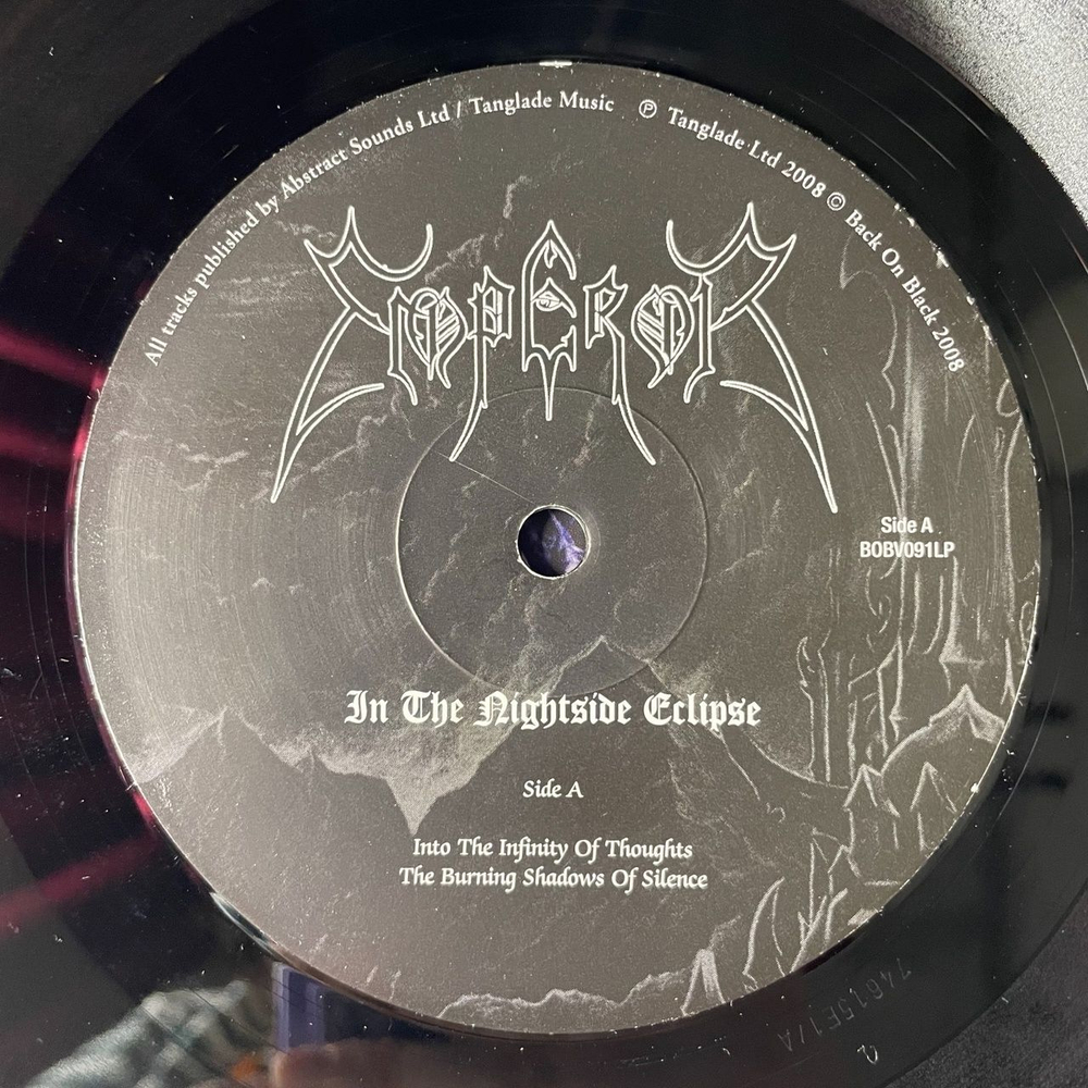 Винтажная виниловая пластинка LP Emperor In The Nightside Eclipse (UK 2008)