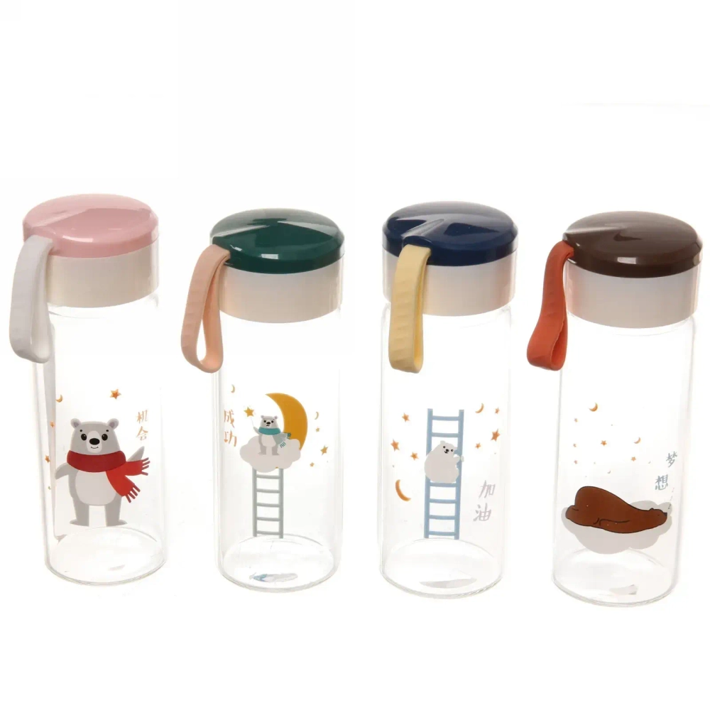 Бутылка питьевая стеклянная 320мл «Полярный Мишка»