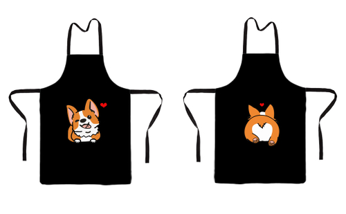 Фартук Двусторонний "Корги - любовь"