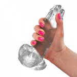 Фаллоимитатор на присоске My Extaz, прозрачный, 15x3,5 см