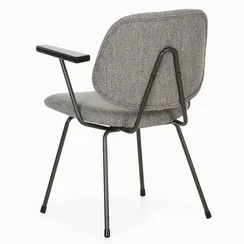 Стул с подлокотниками Ekstul, серый