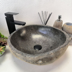 Раковина из речного камня RS-63582 (42*41*15) 0122