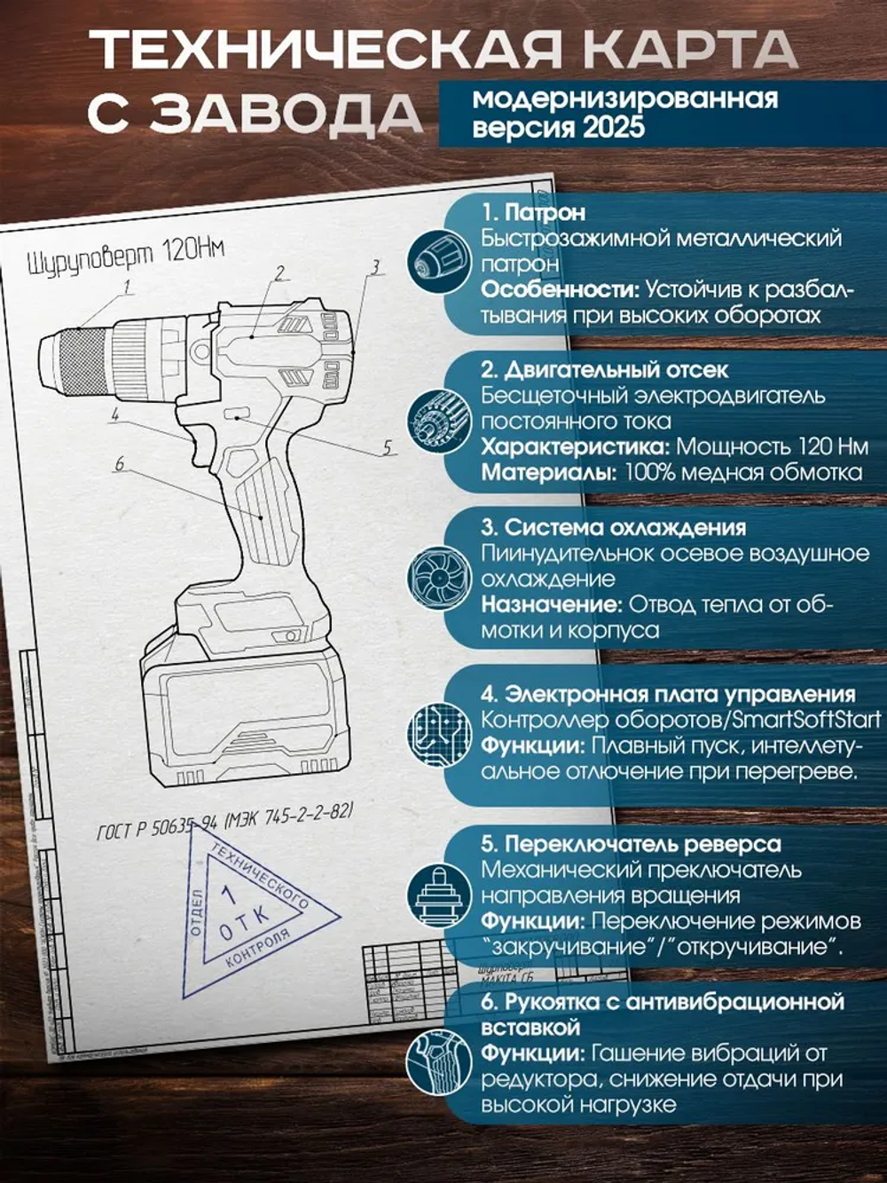 Шуруповерт Makita аккумуляторный с двумя АКБ, бесщеточный 120Нм, 21V с съемной металлической ручкой