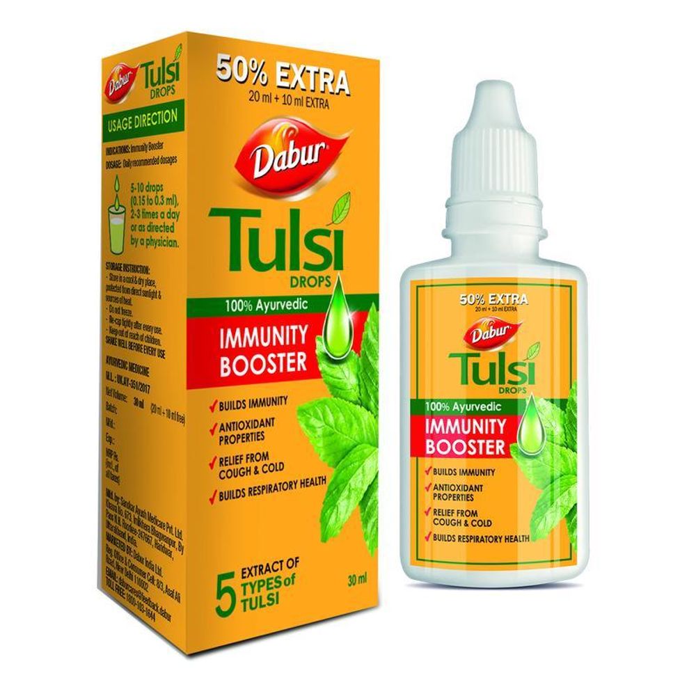 Капли Dabur Tulsi drops для иммунитета 30 мл