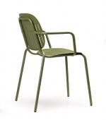 Кресло металлическое Scab Design Si-Si Barcode, оливковый