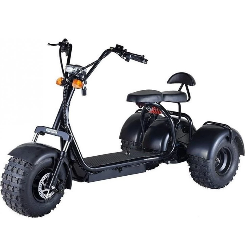 Электроскутер трехколесный Citycoco 1500W, 60В 20Ah Trike Белый