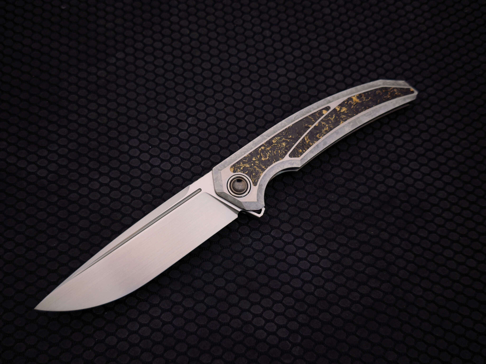 Складной нож ESPADA Tamx Satin CrystalTi Gold Carbon