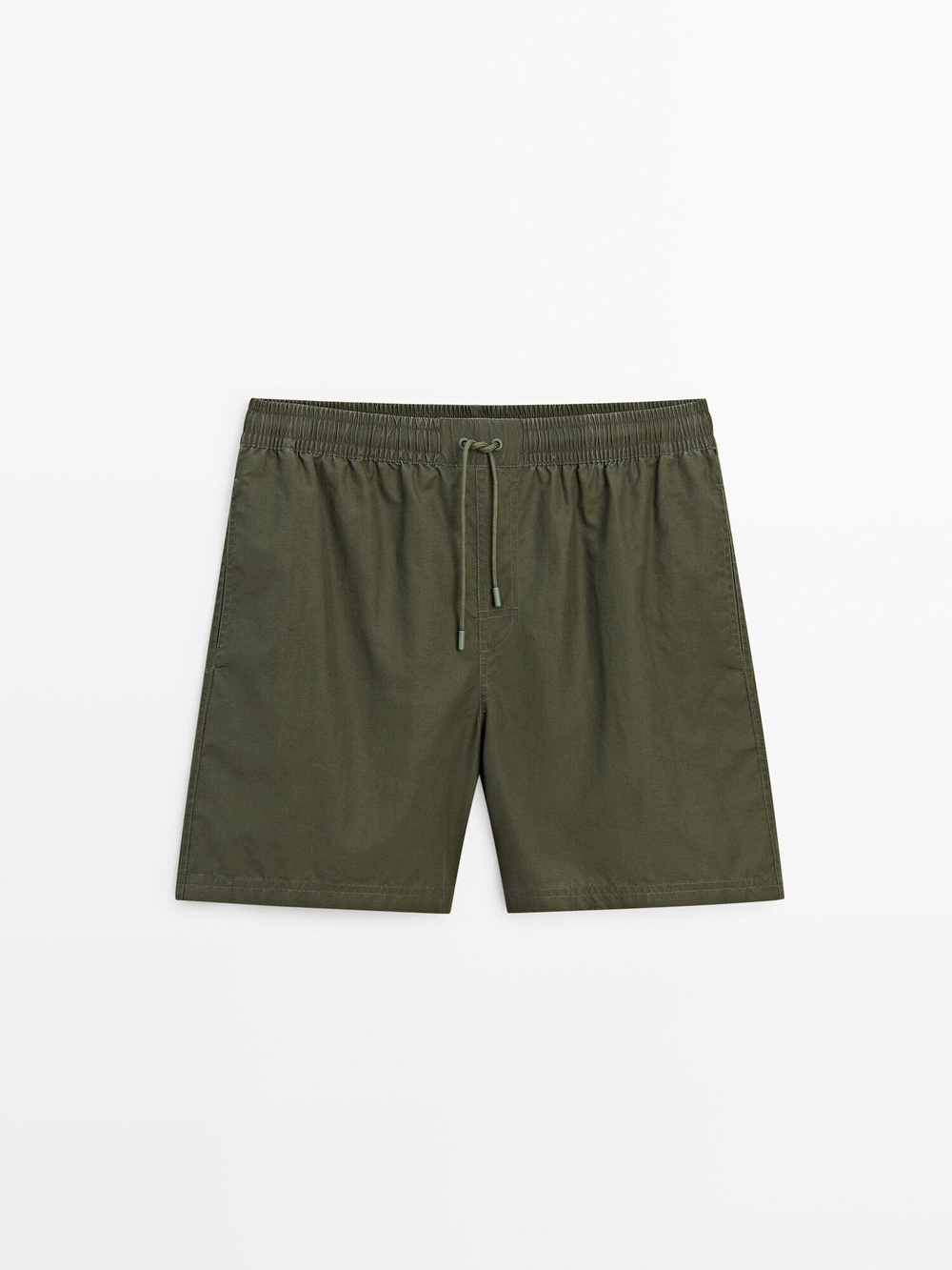 Massimo Dutti Однотонные плавки, хаки