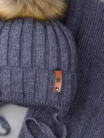 Шапка для мальчика зимняя и снуд