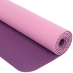 Коврик для йоги 6мм 61*183 см «Гармония» 2х сторонний, розовый/сиреневый