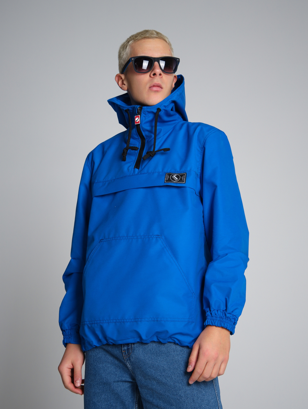 Анорак мужской без утеплителя васильковый Город Горький