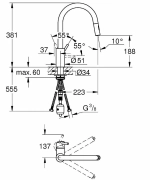 Смеситель для кухни Grohe Concetto new 31483002