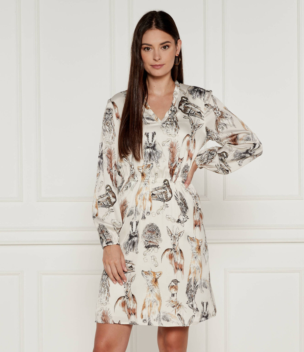 Шелковое платье Marc Cain - бежевый(XC 21.50 W77)