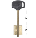 Заготовка сувальдного ключа 14171 ELB12DP (желтый)