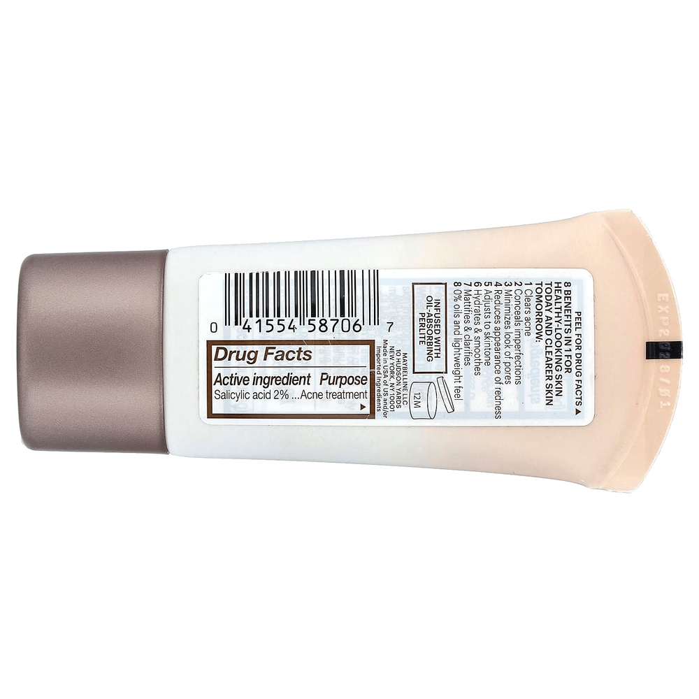 Maybelline, Dream BB Pure, очищающий бальзам для кожи, оттенок 100 Light Sheer, 30 мл (1 жидк. унция)