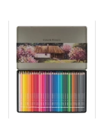 Карандаши цвет. 36цв. Deli липа, цвет. корпус, металл.уп. 6566