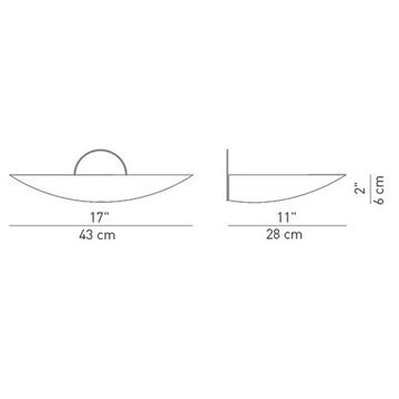 replica Luceplan Piatto wall sconce