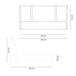 Основание с ящиком 200x200 ENZA HOME NETHA EH22005