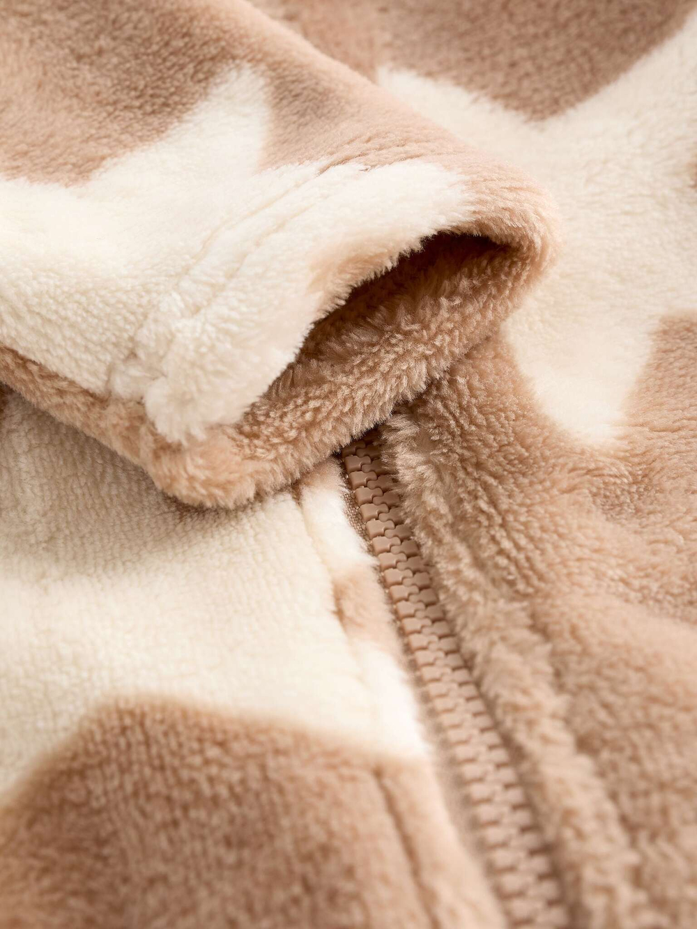 Комбинезон флисовый для малышей Next K79-526, Молочный, Коричневый