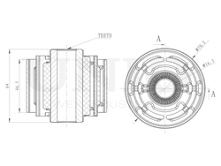 Сайлентблок задний заднего продольного рычага UNIO RMP-20487