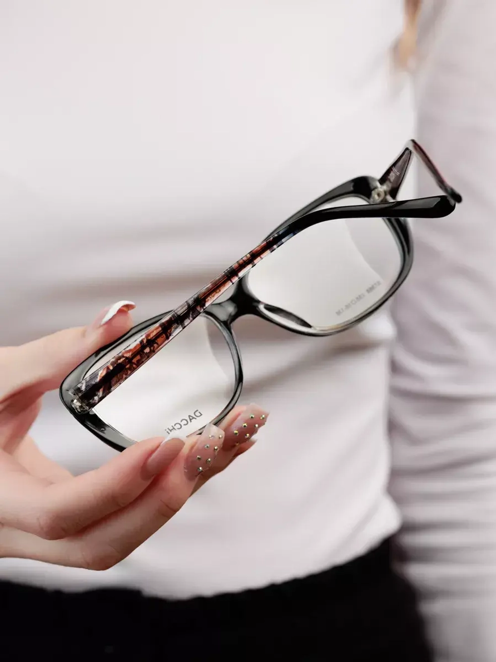 Оправа для очков для зрения пластиковая кошачий глаз