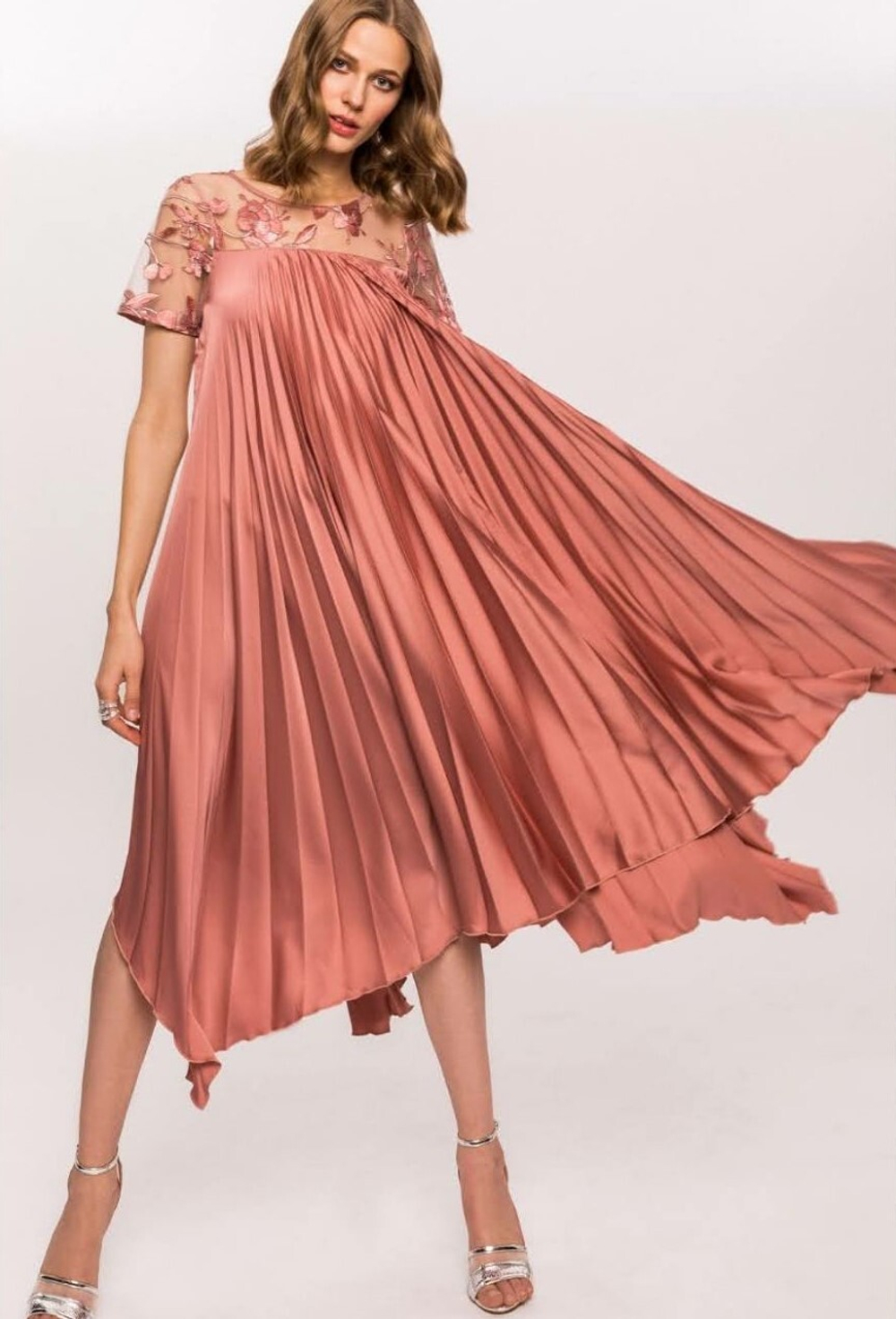 Платье гофре