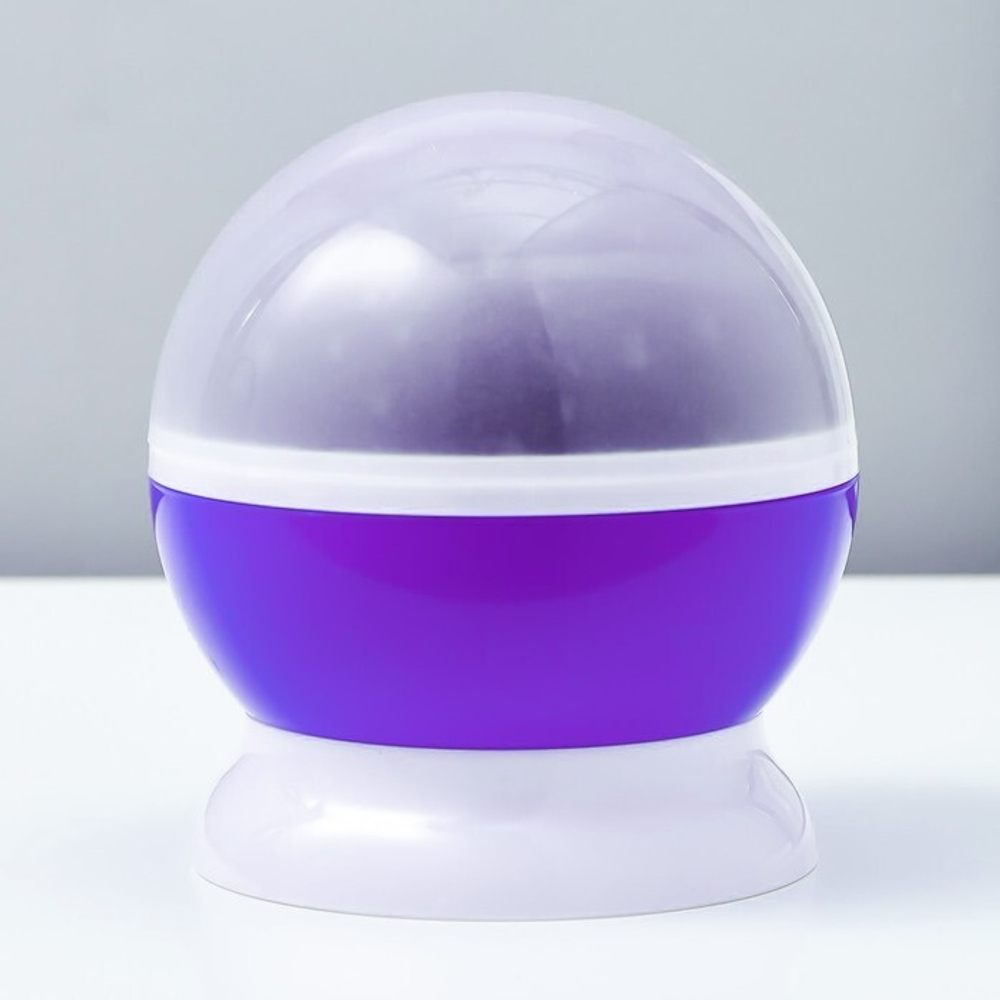 745391 Ночник-проектор "Звёздное небо", вращение, (4ААА или USB) голубой 12*10 см