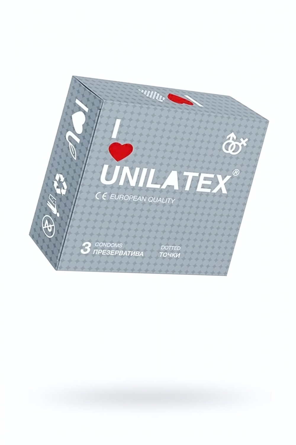 Презервативы Unilatex Dotted с точками №3 шт