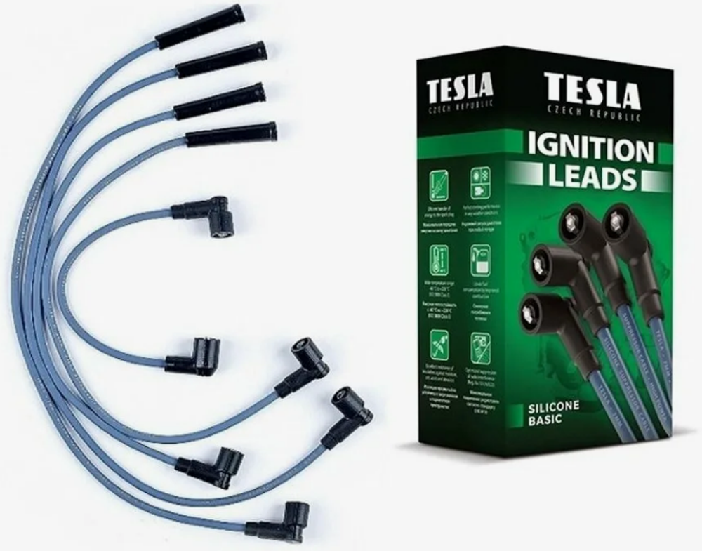 Провода свечные 2108-09 карбюраторные полусиликон Тесла Т135Н