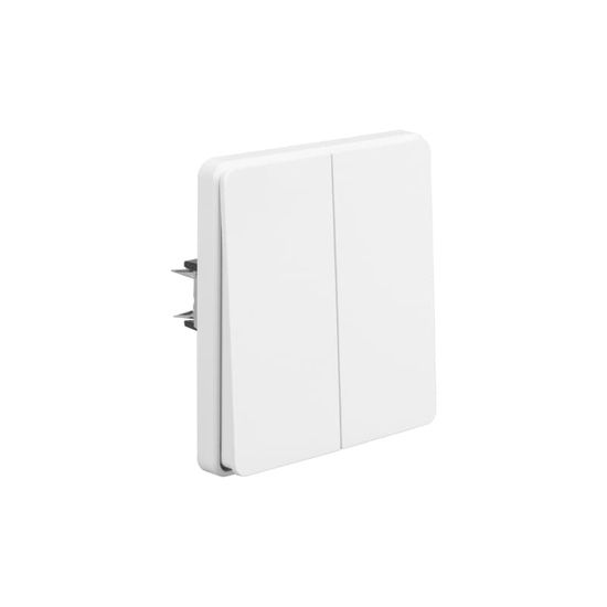 Выключатель ROUND 2 кл проходной (переключатель) 10А с/у перламутр KRANZ